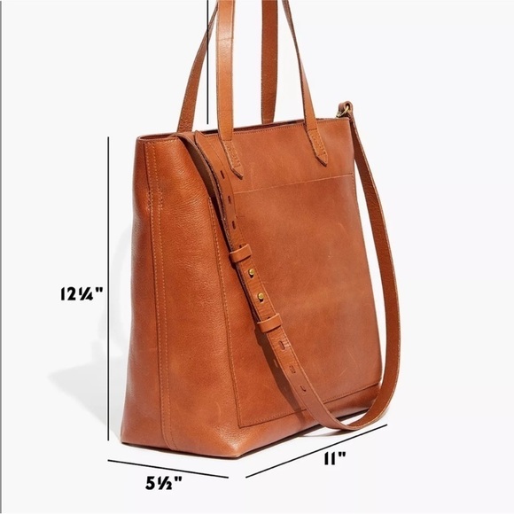 The Zip-Top Medium Transport Leather Tote - Picture 2 of 9